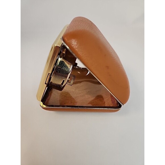 Vintage Phinney-Walker Folding Travel Alarm Clock  Japan Leather Case - Picture 4 of 16